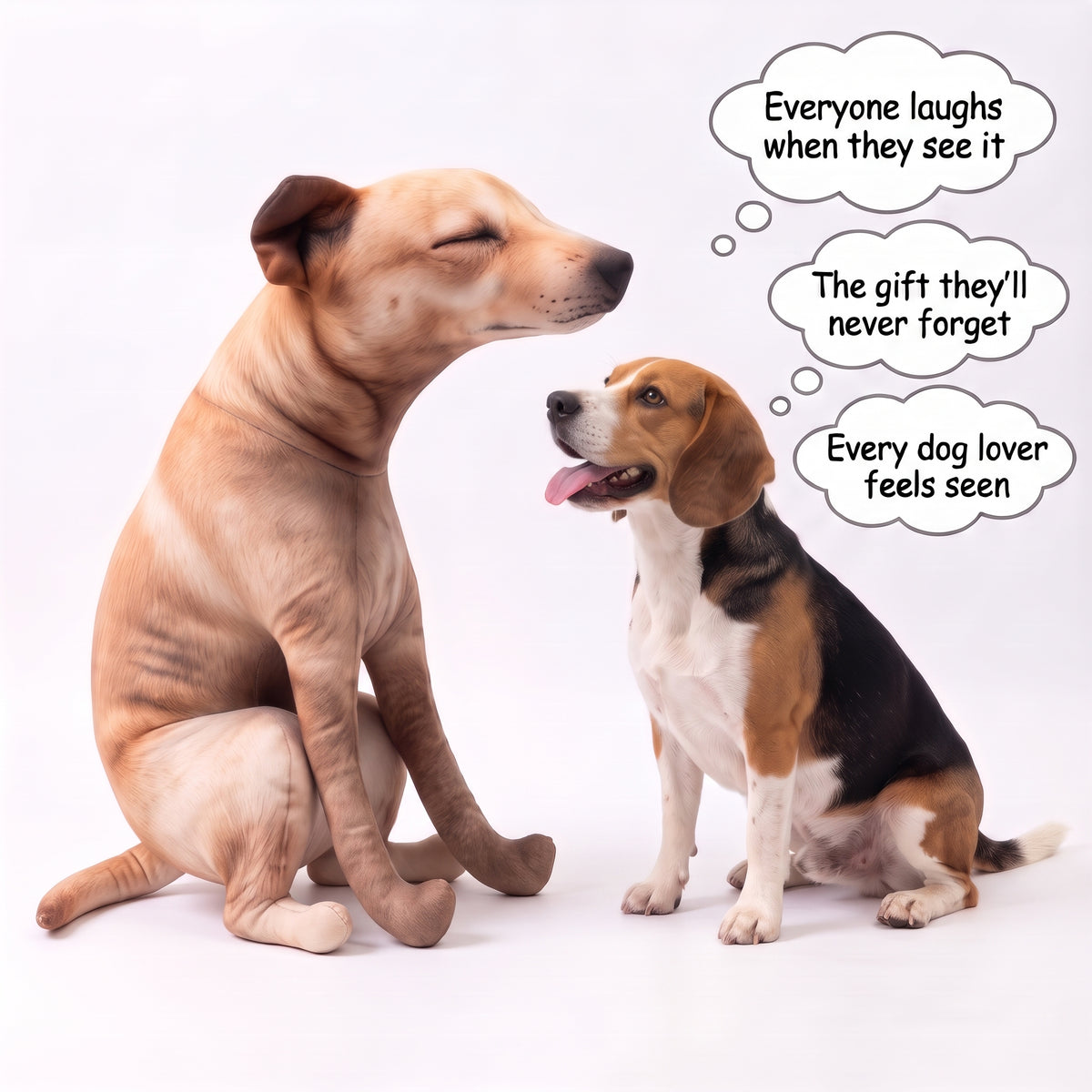 DOODIE realistic prank pup plush 60 cm (23.6 in)